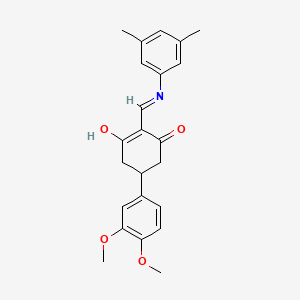 5-(3,4-Dimethoxyphenyl)-2-[(3,5-dimethylanilino)methylene]-1,3-cyclohexanedione