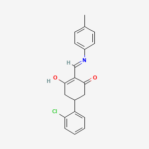 5-(2-Chlorophenyl)-2-(4-toluidinomethylene)-1,3-cyclohexanedione