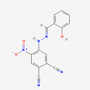 4-[2-(2-Hydroxybenzylidene)hydrazino]-5-nitrophthalonitrile