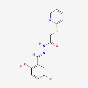 N'-(5-bromo-2-hydroxybenzylidene)-2-(2-pyridinylsulfanyl)acetohydrazide