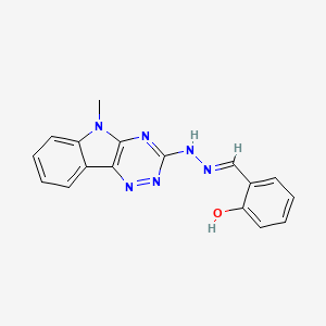 2-hydroxybenzaldehyde (5-methyl-5H-[1,2,4]triazino[5,6-b]indol-3-yl)hydrazone