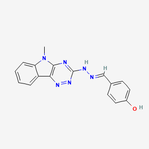 4-hydroxybenzaldehyde (5-methyl-5H-[1,2,4]triazino[5,6-b]indol-3-yl)hydrazone