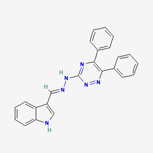 1H-indole-3-carbaldehyde (5,6-diphenyl-1,2,4-triazin-3-yl)hydrazone
