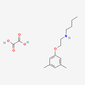 molecular formula C16H25NO5 B6046658 N-[2-(3,5-dimethylphenoxy)ethyl]butan-1-amine;oxalic acid 