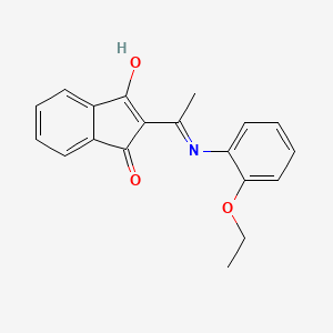 2-[1-(2-ethoxyanilino)ethylidene]-1H-indene-1,3(2H)-dione