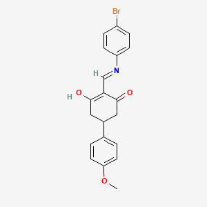 2-[(4-Bromoanilino)methylene]-5-(4-methoxyphenyl)-1,3-cyclohexanedione