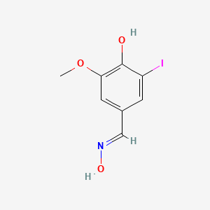 molecular formula C8H8INO3 B604682 5-Iodovanillin oxime CAS No. 73664-55-8