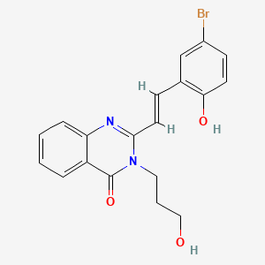 2-[2-(5-bromo-2-hydroxyphenyl)vinyl]-3-(3-hydroxypropyl)-4(3H)-quinazolinone