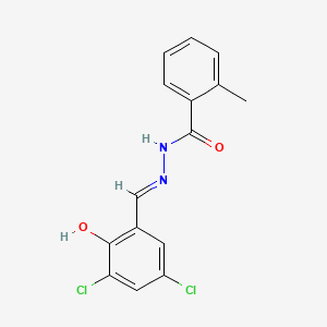 N'-[(E)-(3,5-dichloro-2-hydroxyphenyl)methylidene]-2-methylbenzohydrazide