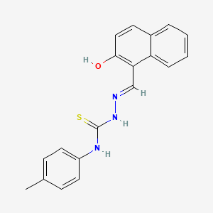 (2E)-2-[(2-hydroxynaphthalen-1-yl)methylidene]-N-(4-methylphenyl)hydrazinecarbothioamide