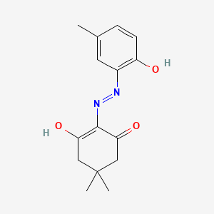 2-[2-(2-Hydroxy-5-methylphenyl)hydrazinylidene]-5,5-dimethylcyclohexane-1,3-dione