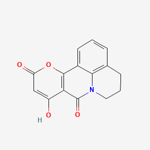6-Hydroxy-3-oxa-9-azatetracyclo[7.7.1.0^{2,7}.0^{13,17}]heptadeca-1(17),2(7),5,13,15-pentaene-4,8-dione