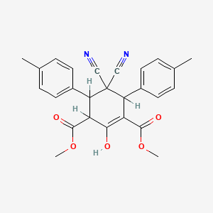 Dimethyl 5,5-dicyano-2-hydroxy-4,6-bis(4-methylphenyl)-1-cyclohexene-1,3-dicarboxylate
