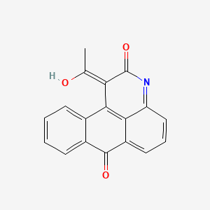 molecular formula C18H11NO3 B604729 (16E)-16-(1-hydroxyethylidene)-14-azatetracyclo[7.7.1.02,7.013,17]heptadeca-1(17),2,4,6,9,11,13-heptaene-8,15-dione CAS No. 2582-22-1