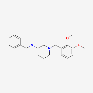 molecular formula C22H30N2O2 B6047318 N-benzyl-1-[(2,3-dimethoxyphenyl)methyl]-N-methylpiperidin-3-amine 