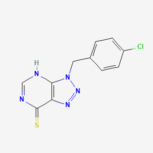 3-(4-chlorobenzyl)-3H-[1,2,3]triazolo[4,5-d]pyrimidine-7-thiol