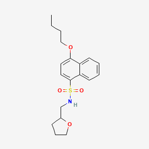 molecular formula C19H25NO4S B604752 4-butoxy-N-[(oxolan-2-yl)methyl]naphthalene-1-sulfonamide CAS No. 950242-90-7
