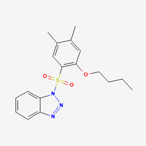 1-(2-butoxy-4,5-dimethylbenzenesulfonyl)-1H-1,2,3-benzotriazole