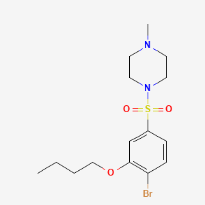 molecular formula C15H23BrN2O3S B604754 1-(4-Bromo-3-butoxybenzenesulfonyl)-4-methylpiperazine CAS No. 914232-25-0