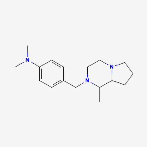 molecular formula C17H27N3 B6047599 N,N-dimethyl-4-[(1-methyl-3,4,6,7,8,8a-hexahydro-1H-pyrrolo[1,2-a]pyrazin-2-yl)methyl]aniline 