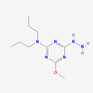 molecular formula C10H20N6O B6047617 N-(4-HYDRAZINO-6-METHOXY-1,3,5-TRIAZIN-2-YL)-N,N-DIPROPYLAMINE 