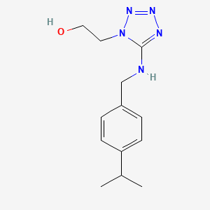 2-(5-{[4-(propan-2-yl)benzyl]amino}-1H-tetrazol-1-yl)ethanol