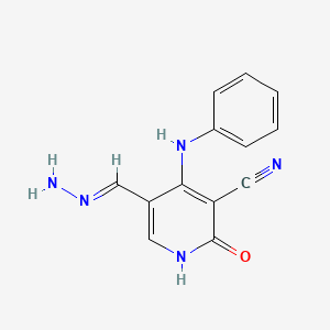 4-Anilino-5-carbohydrazonoyl-2-oxo-1,2-dihydro-3-pyridinecarbonitrile