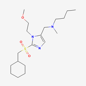 N-{[2-[(cyclohexylmethyl)sulfonyl]-1-(2-methoxyethyl)-1H-imidazol-5-yl]methyl}-N-methyl-1-butanamine