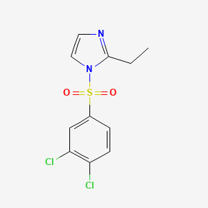 molecular formula C11H10Cl2N2O2S B604781 1-[(3,4-dichlorophenyl)sulfonyl]-2-ethyl-1H-imidazole CAS No. 477307-30-5