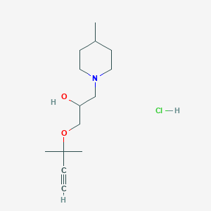 1-[(1,1-dimethyl-2-propyn-1-yl)oxy]-3-(4-methyl-1-piperidinyl)-2-propanol hydrochloride