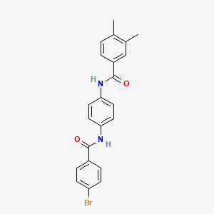 N-{4-[(4-bromobenzoyl)amino]phenyl}-3,4-dimethylbenzamide