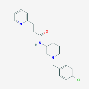 N-[1-(4-chlorobenzyl)-3-piperidinyl]-3-(2-pyridinyl)propanamide