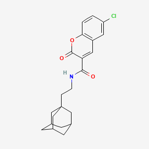 N-[2-(1-adamantyl)ethyl]-6-chloro-2-oxo-2H-chromene-3-carboxamide