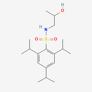 molecular formula C18H31NO3S B604790 N-(2-hydroxypropyl)-2,4,6-triisopropylbenzenesulfonamide CAS No. 1087641-09-5