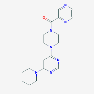 4-(1-piperidinyl)-6-[4-(2-pyrazinylcarbonyl)-1-piperazinyl]pyrimidine
