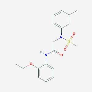 N~1~-(2-ethoxyphenyl)-N~2~-(3-methylphenyl)-N~2~-(methylsulfonyl)glycinamide