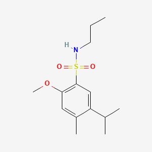 5-isopropyl-2-methoxy-4-methyl-N-propylbenzenesulfonamide