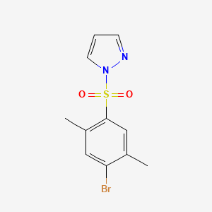 1-[(4-bromo-2,5-dimethylphenyl)sulfonyl]-1H-pyrazole
