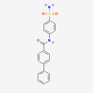 molecular formula C19H16N2O3S B6048011 N-(4-SULFAMOYLPHENYL)-[1,1'-BIPHENYL]-4-CARBOXAMIDE 