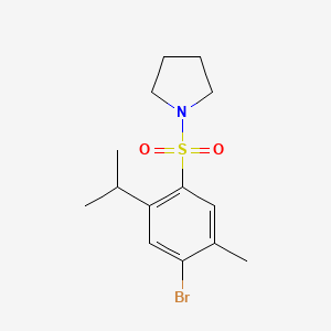 1-[(4-Bromo-2-isopropyl-5-methylphenyl)sulfonyl]pyrrolidine