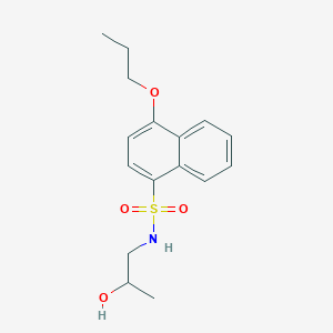 N-(2-hydroxypropyl)-4-propoxy-1-naphthalenesulfonamide
