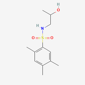 molecular formula C12H19NO3S B604812 N-(2-hydroxypropyl)-2,4,5-trimethylbenzenesulfonamide CAS No. 1087646-29-4