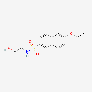 6-ethoxy-N-(2-hydroxypropyl)-2-naphthalenesulfonamide