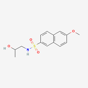 N-(2-hydroxypropyl)-6-methoxy-2-naphthalenesulfonamide