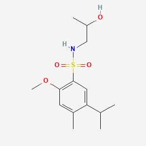 N-(2-hydroxypropyl)-5-isopropyl-2-methoxy-4-methylbenzenesulfonamide