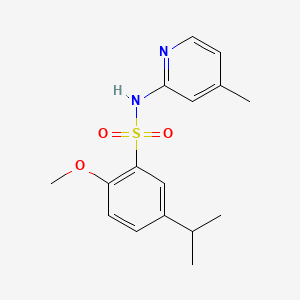 5-isopropyl-2-methoxy-N-(4-methyl-2-pyridinyl)benzenesulfonamide