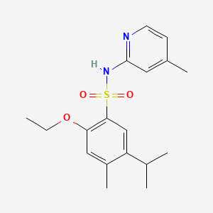 2-ethoxy-5-isopropyl-4-methyl-N-(4-methyl-2-pyridinyl)benzenesulfonamide