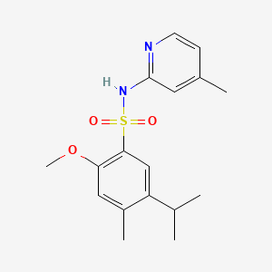 5-isopropyl-2-methoxy-4-methyl-N-(4-methyl-2-pyridinyl)benzenesulfonamide