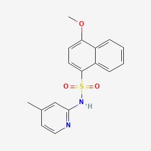 4-methoxy-N-(4-methyl-2-pyridinyl)-1-naphthalenesulfonamide