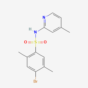 4-bromo-2,5-dimethyl-N-(4-methyl-2-pyridinyl)benzenesulfonamide
